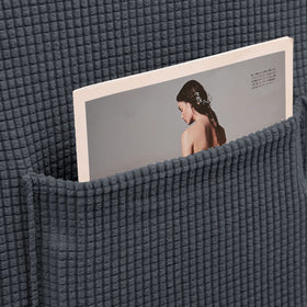 KEKUOU recliner cover features an elastic bottom that stays secure.