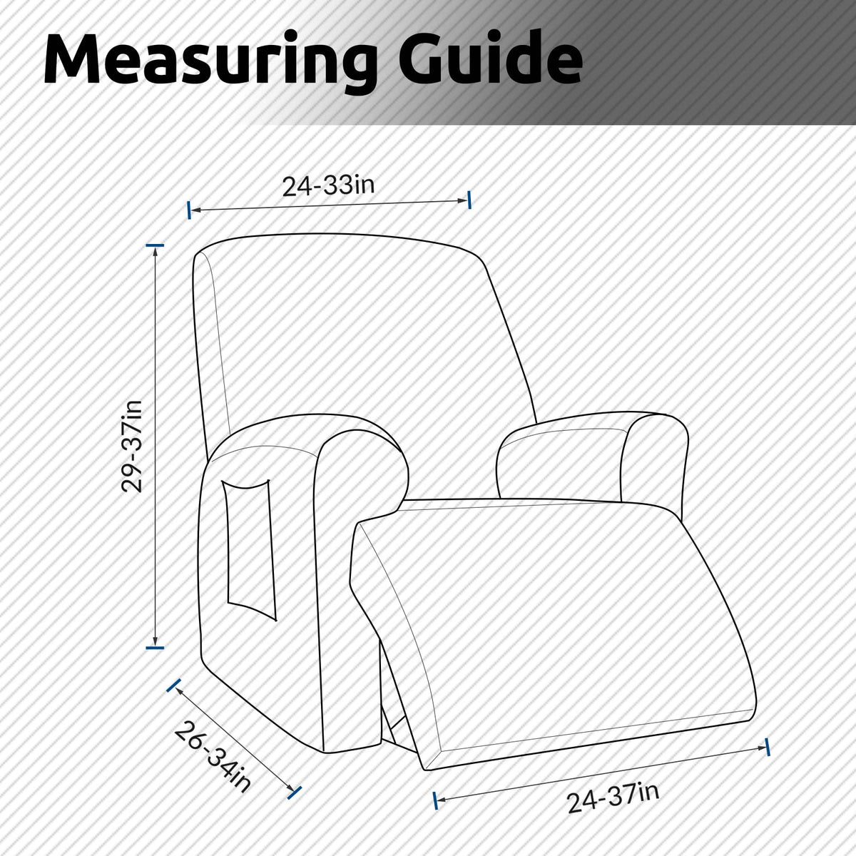 KEKUOU recliner cover protects against pet hair and scratches