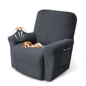 KEKUOU recliner cover in soft stretch fabric protecting furniture with comfort.