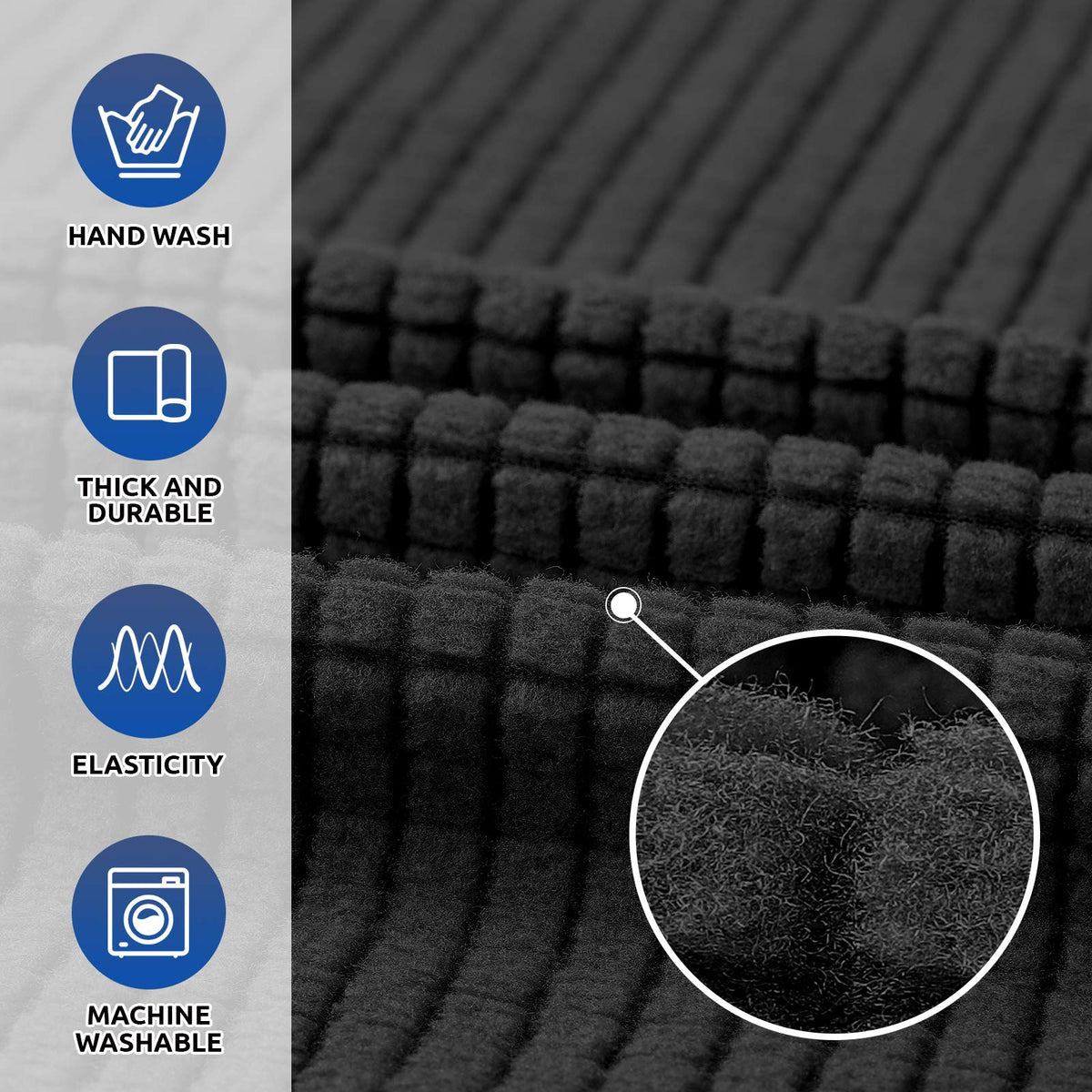 KEKUOU slipcover installation in minutes with clear instructions for quick refresh.