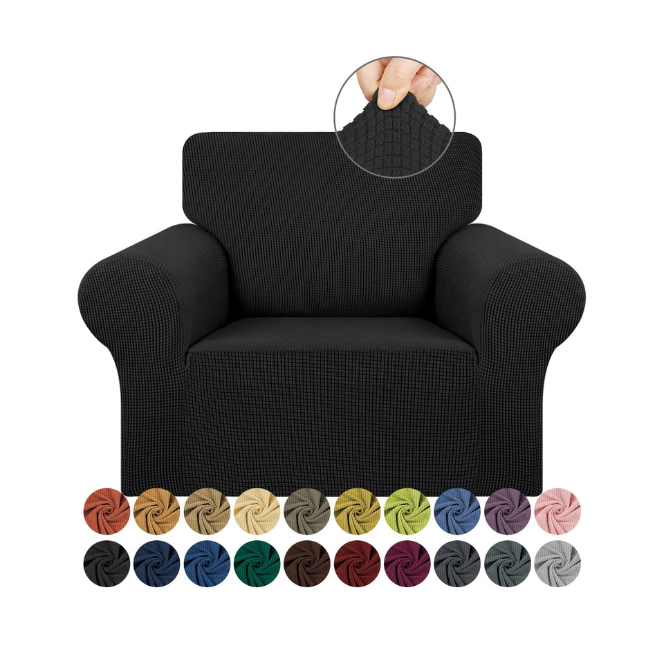 KEKUOU stretch single sofa slipcover in 31-55 inch fit for a clean, refreshed look.