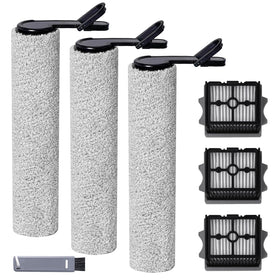 Keluke Stretch roller brush for gentle hard-floor cleaning.