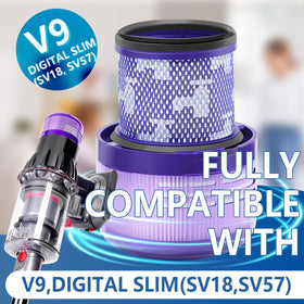 Keluke V9 filter front view ensures precise fit and easy installation.