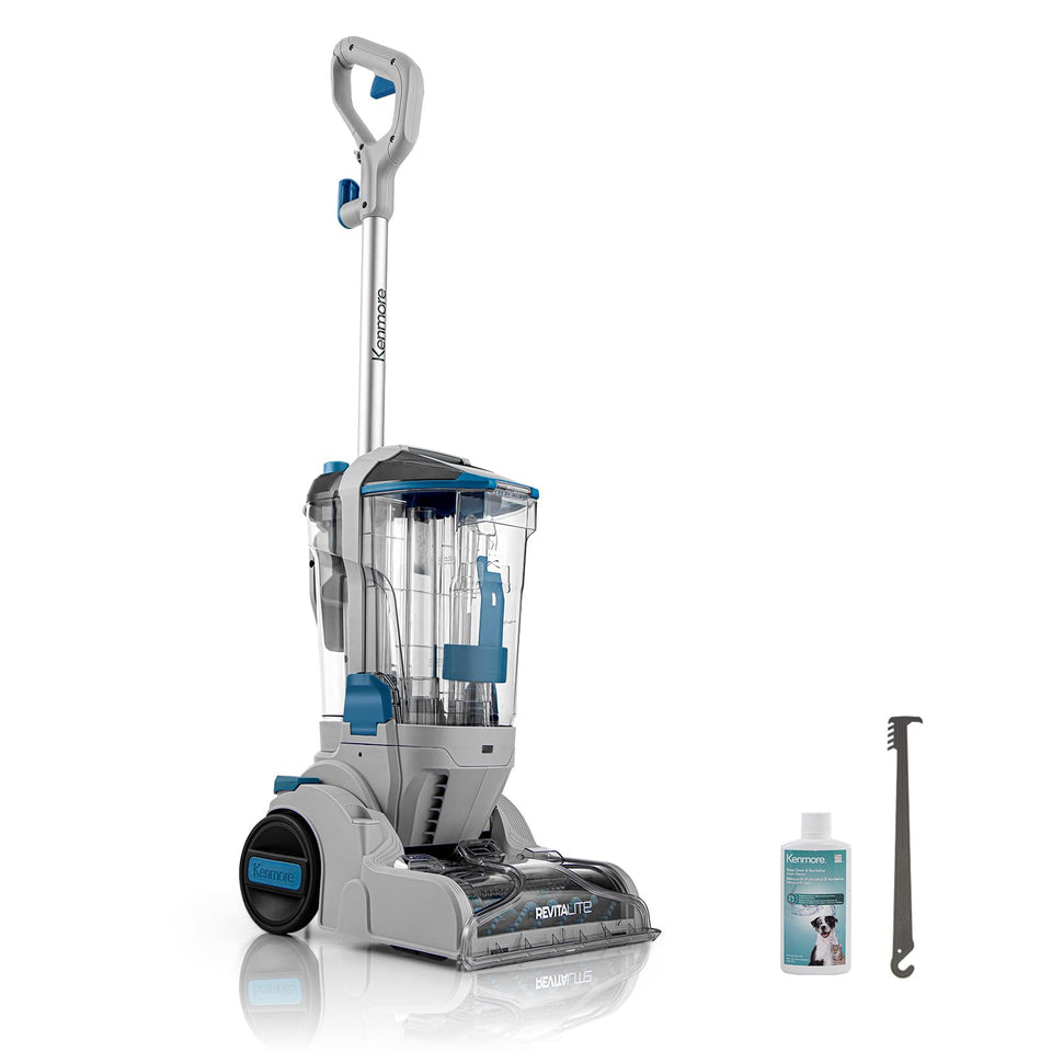 Kenmore KW4010 pet portable carpet cleaner showing compact design for quick cleanups