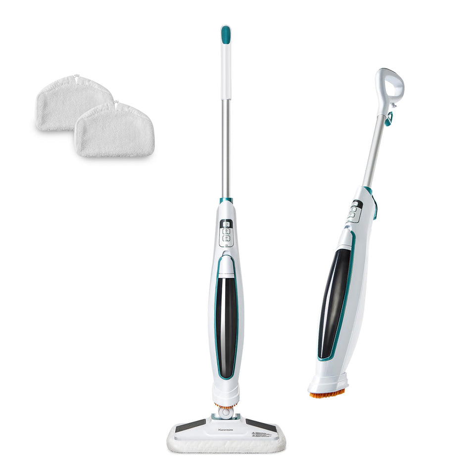 Kenmore SM2060 steam mop cleaning hardwood floors with fast heat and sanitized results