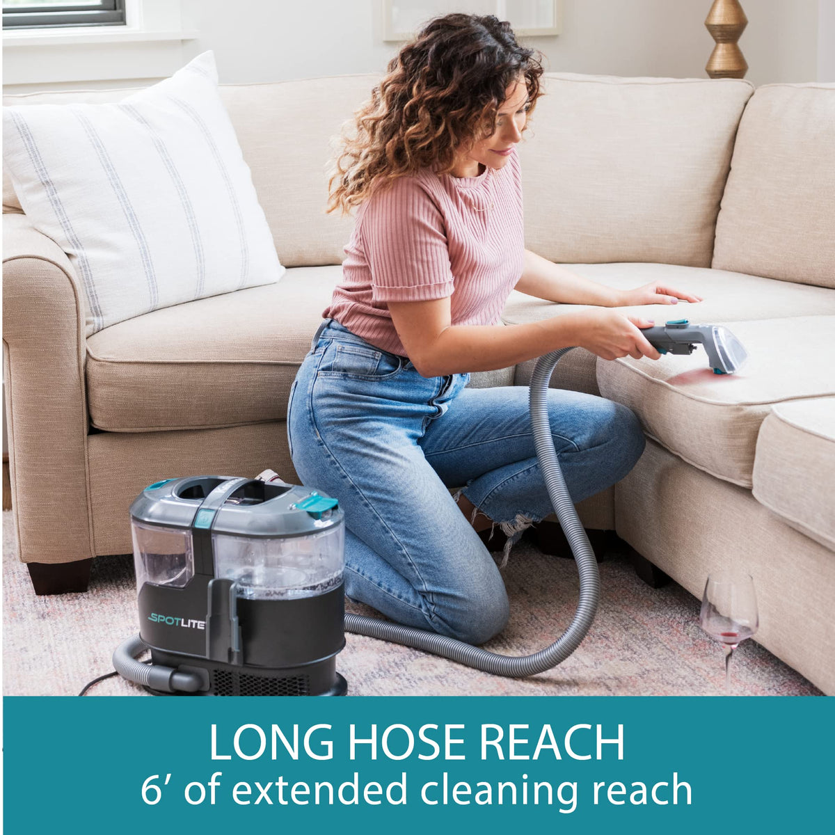 Kenmore SpotLite dual-tank design enables easy fill and cleanup.