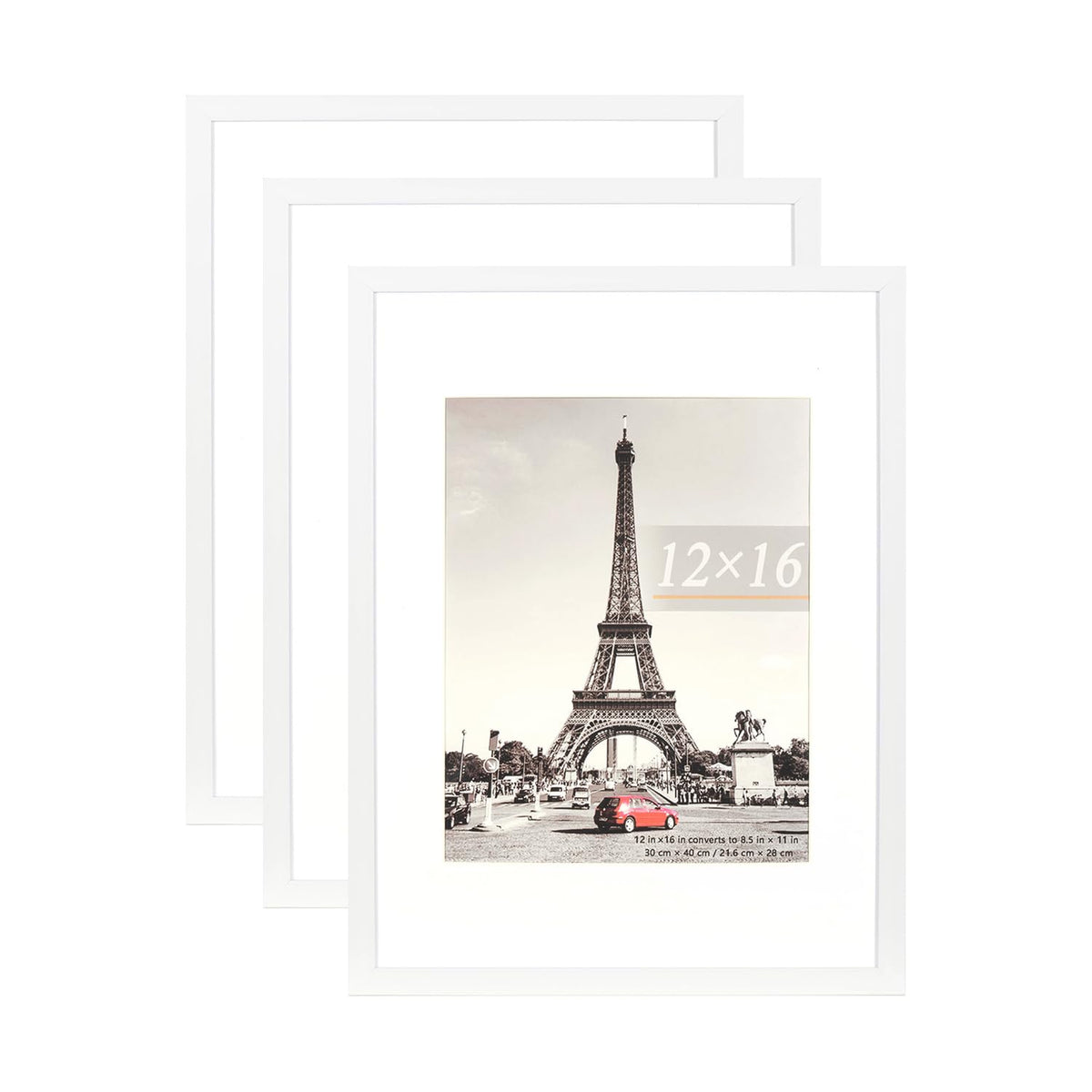kennethan 12x16 frame set front view showcases photos with a clean white finish.