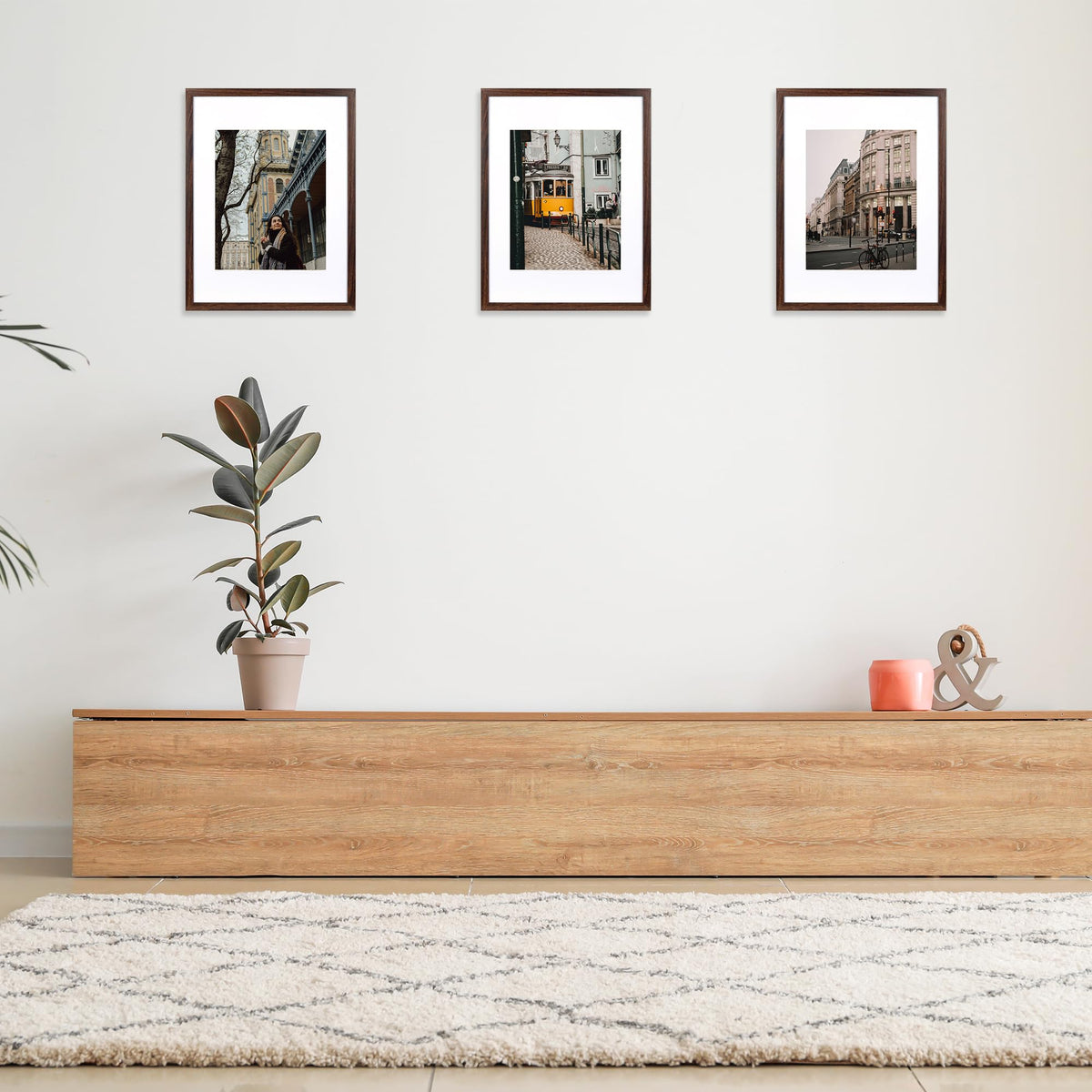Kennethan frame without mat suitable for 12x16 display on wall
