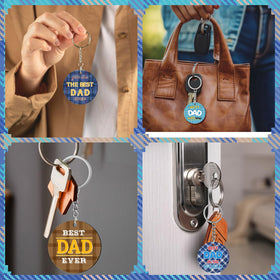 Kenning acrylic keychain 4 cm blue durable and lightweight