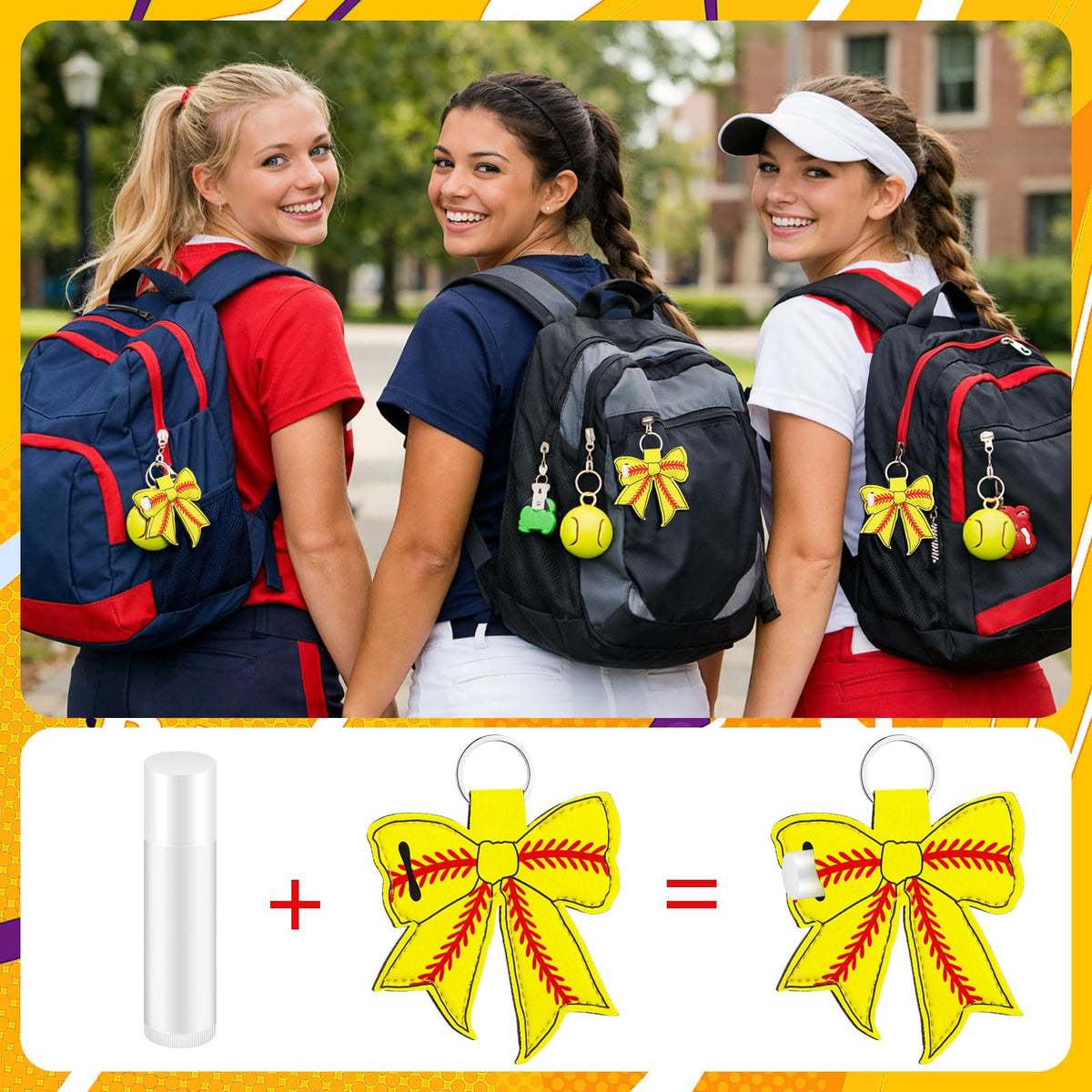 Kenning softball gift favor adds charm to team celebrations and senior night.