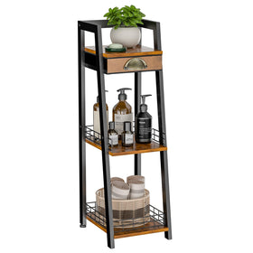 Keomaisyto corner shelf maximizes vertical space without sacrificing style.