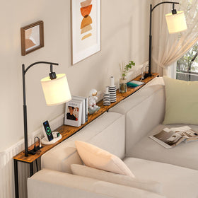 Keomaisyto Skinny Console Table easy assembly with sturdy metal frame