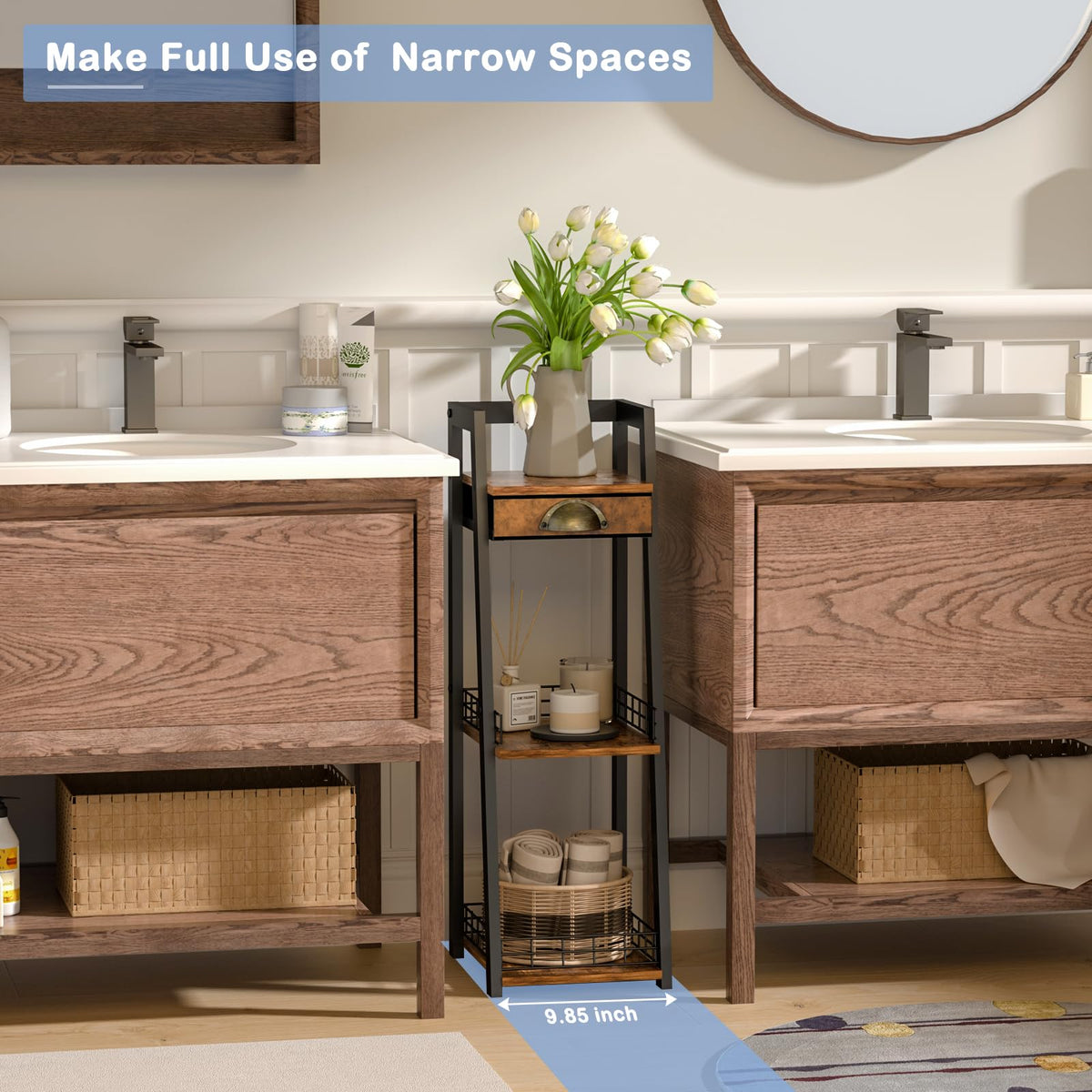 Keomaisyto compact shelf transforms small spaces into organized zones.