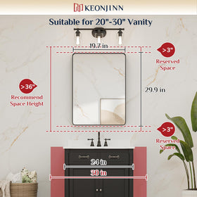 Keonjinn 4mm tempered glass provides clear, distortion-free reflections for daily grooming