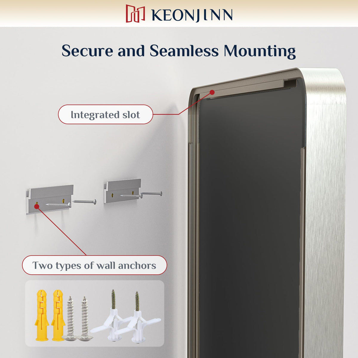 Keonjinn protective packaging with four layers safeguards your mirror.