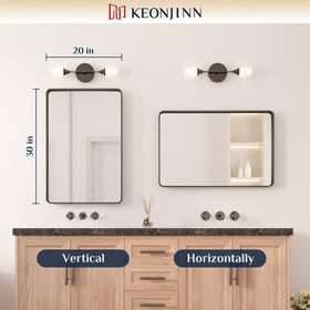 Keonjinn protective packaging with EVA corner guards protects the mirror during transit