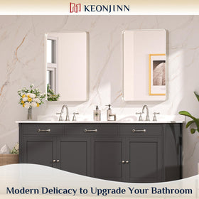 Keonjinn rounded metal frame detail enhances contemporary décor