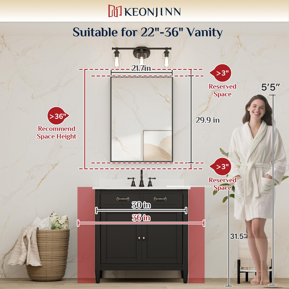 Keonjinn secure installation system simplifies hanging in either orientation