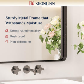 Keonjinn installation hardware included ensures a stable, flush-to-wall look