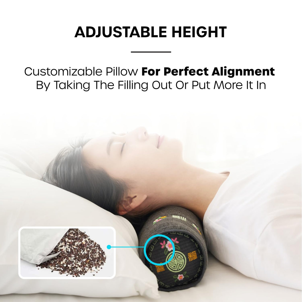 Kepitome organic cotton cover is soft and machine washable.