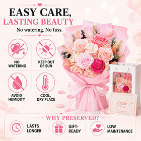 KEPLYKT ready-to-gift bouquet fits bedside, desk, or living area.