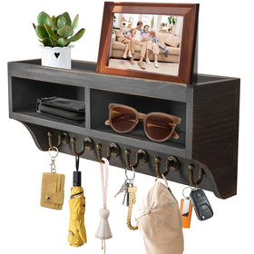KERESUEDO key holder wall mount front view with six hooks for organization