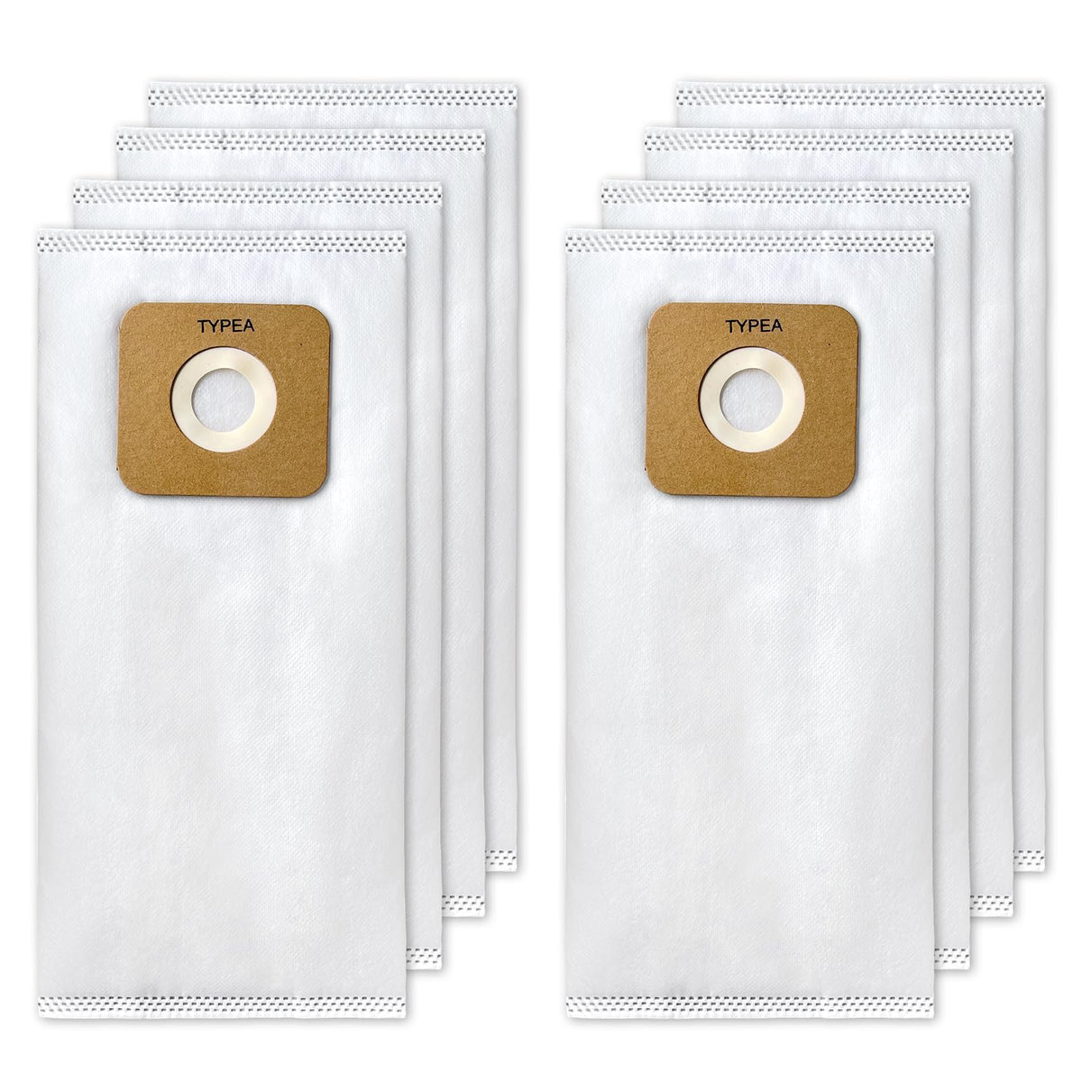 Kerneed 8-pack Type A HEPA bags fit Riccar vacuums securely for easy dust containment.