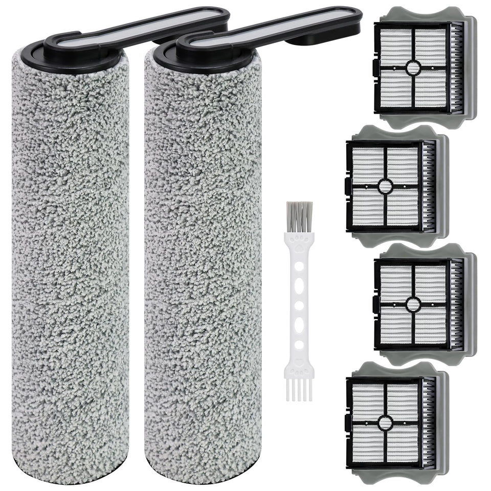 Kerneed Floor One S5 blue roller brush for efficient dirt pickup on hardwood and tile.