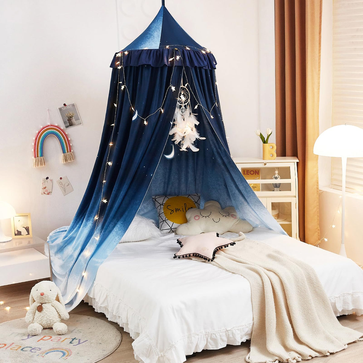 Kertnic Decor Canopy for Kids Bed easy installation for quick setup.