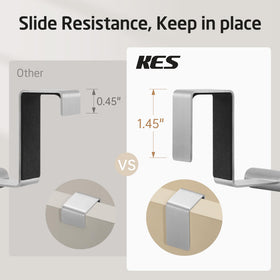 KES curved crossbar increases towel hanging space
