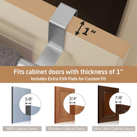 KES compact towel holder fits small kitchens and tight spaces