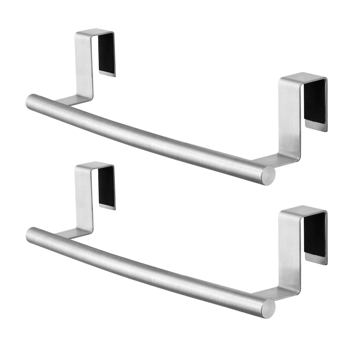 KES over-cabinet towel rack mounted on a cabinet door