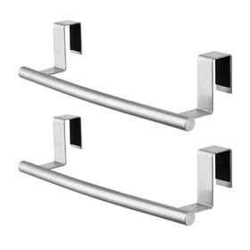 KES over-cabinet towel rack mounted on a cabinet door