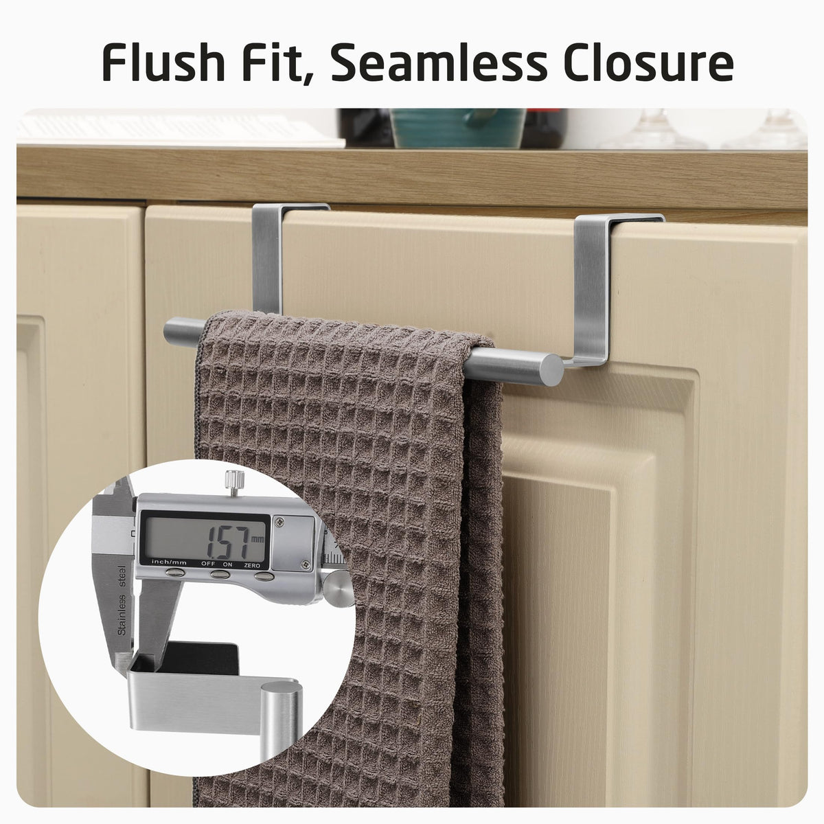 KES 2-pack towel racks for two doors or zones