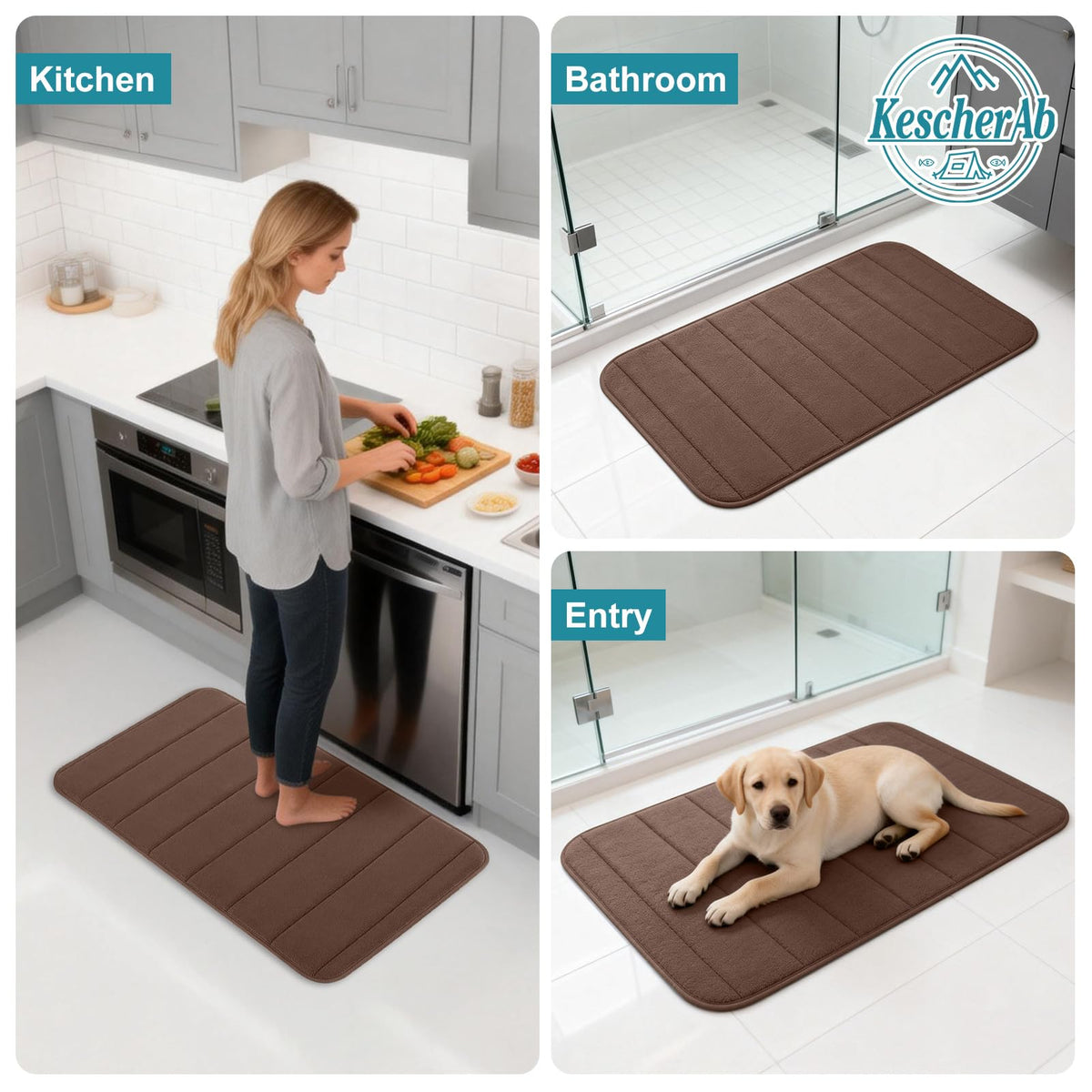 KescherAb quick-dry fabric helps floors stay dry.