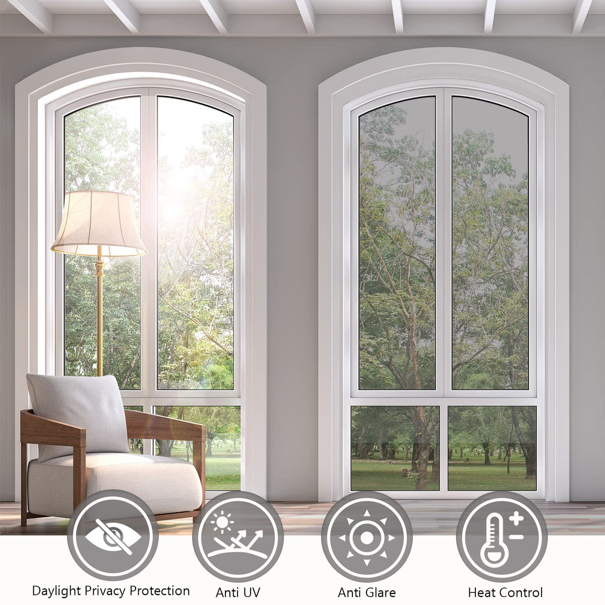 KESPEN reflective silver window film preserves colors and reduces heat
