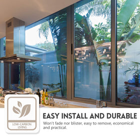 Kespen Window Films silver mirror tint adds modern window style