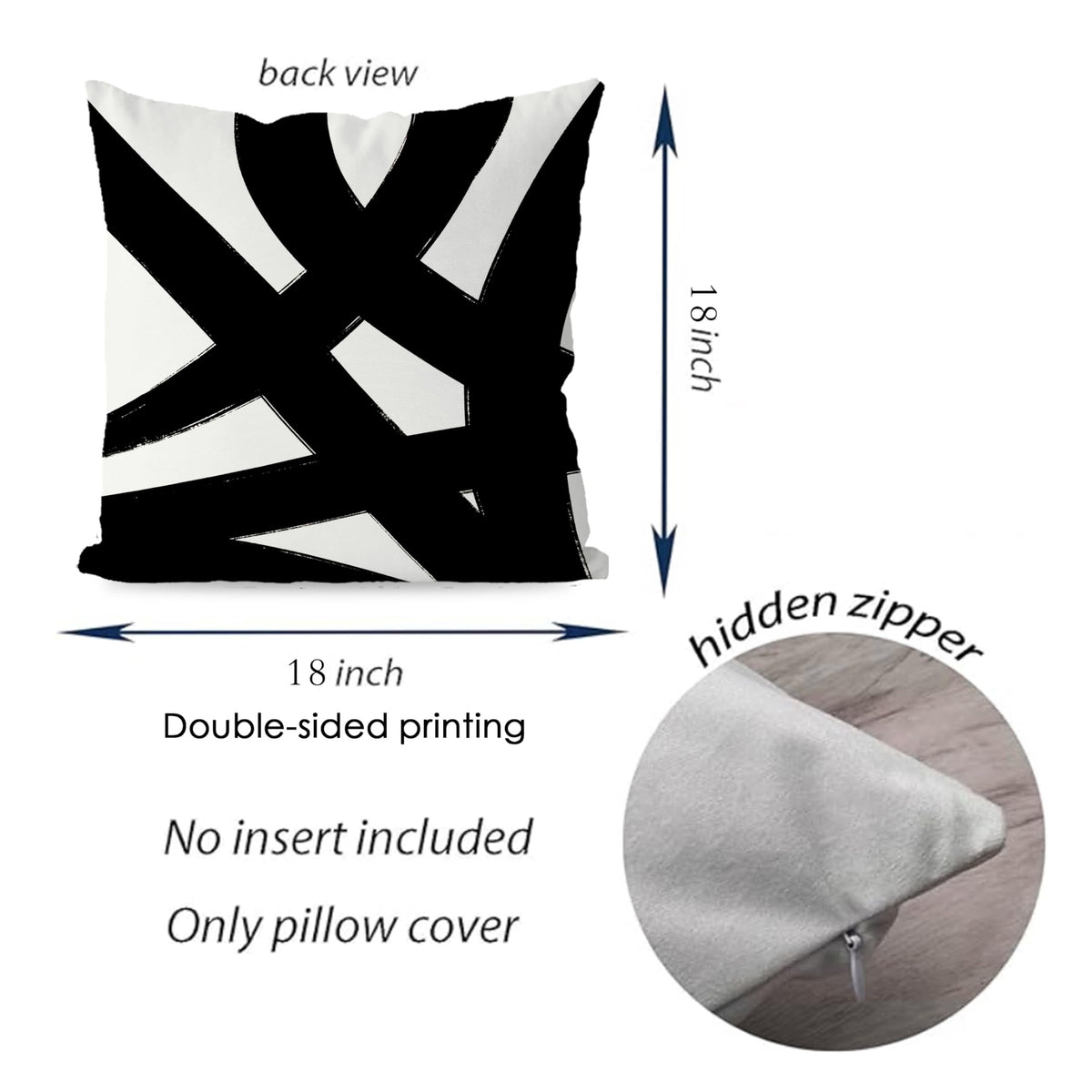 KEUSPI set of 4 pillow covers for quick room refresh