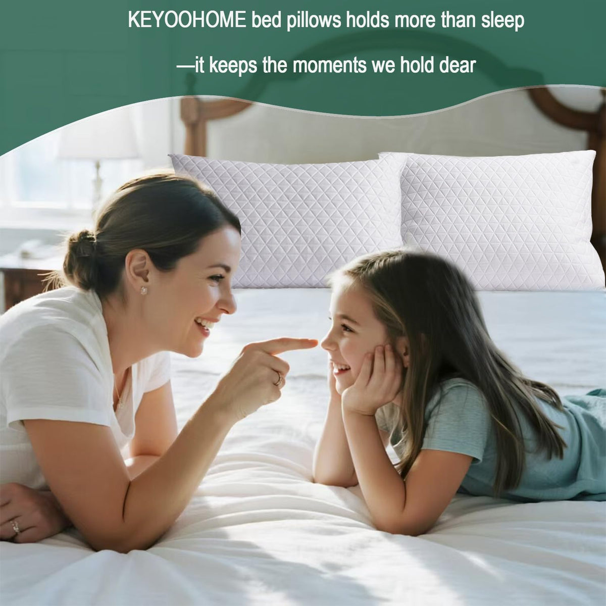 KEYOOHOME king-size two-pack ready for immediate use.