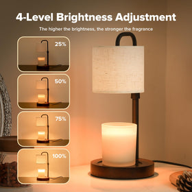 Keysays Candle Warmer timer options 2, 4, and 8 hours.