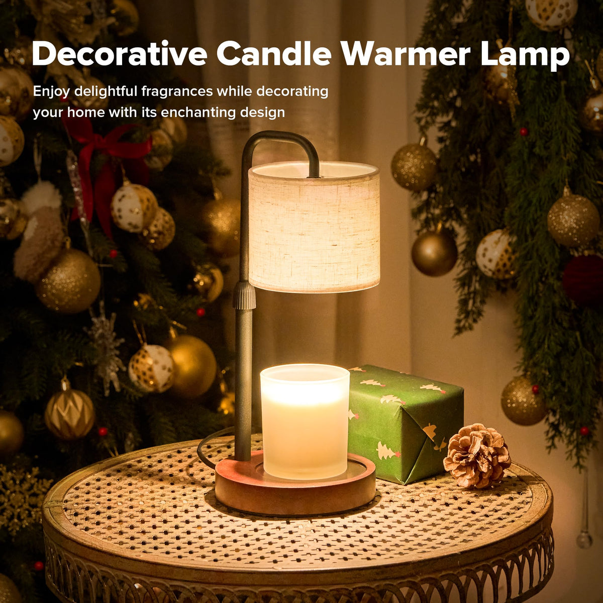 Keysays Candle Warmer dimmable light at four levels.