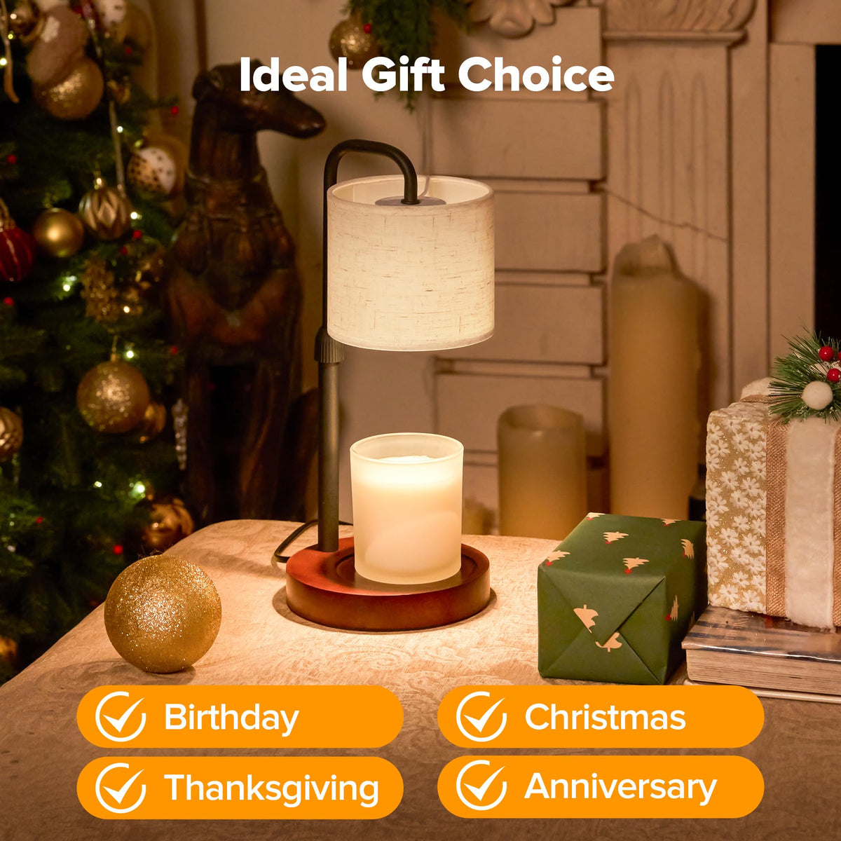 Keysays Gift-worthy candle warmer for women and holidays.