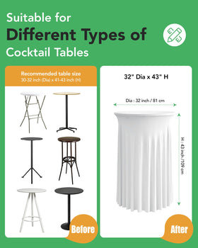 KeyWave anti-slip fabric securing a high-top table without clips
