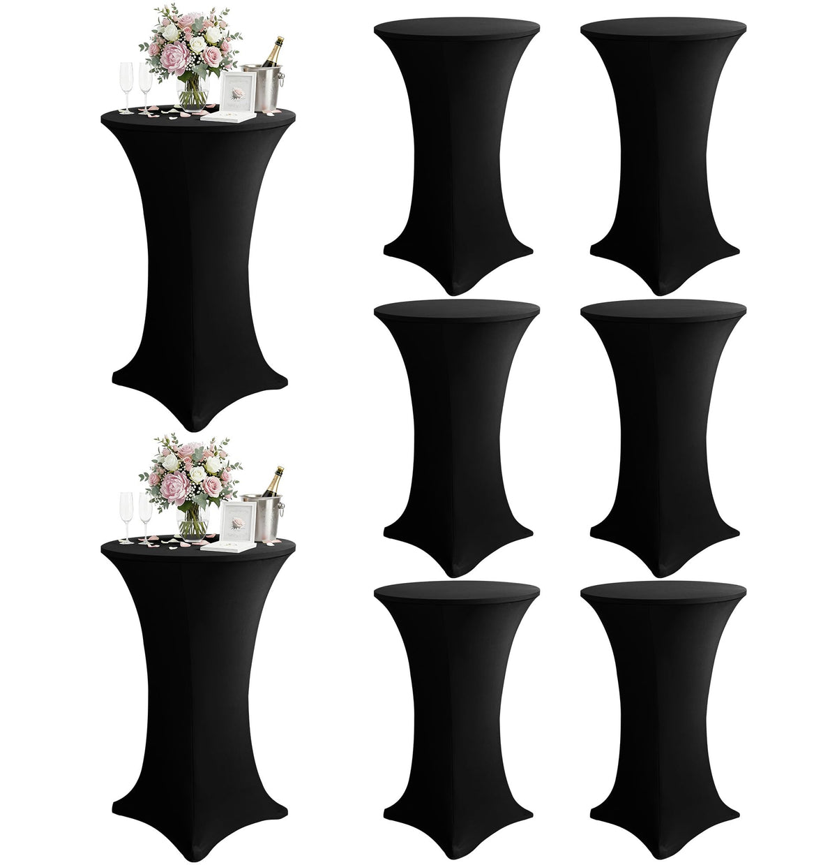 KeyWave cocktail table cover on a 32x43 black highboy protects surfaces from scratches and spills