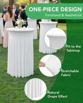 KeyWave quick slip-on setup for cocktail tables during events