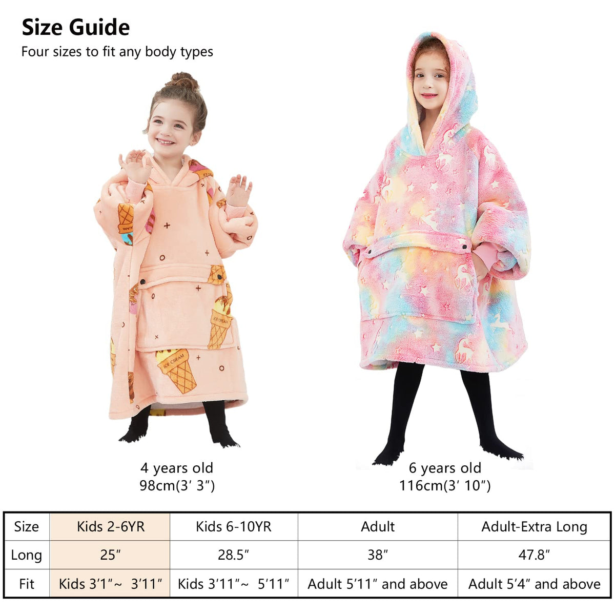 KFUBUO one-size-fits-most kids up to six for secure, hug-like fit.
