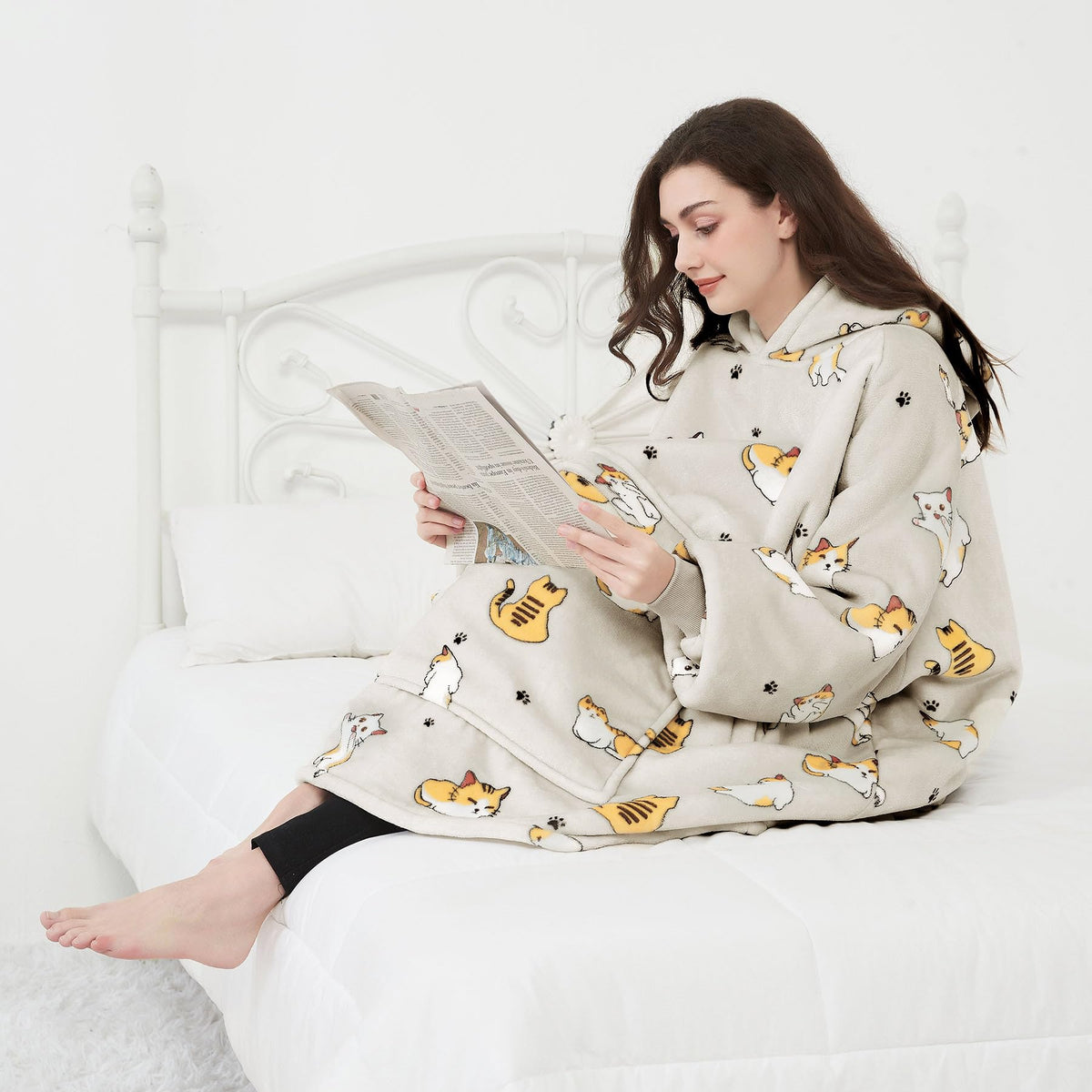 KFUBUO blanket hoodie is machine washable for easy care and quick refresh