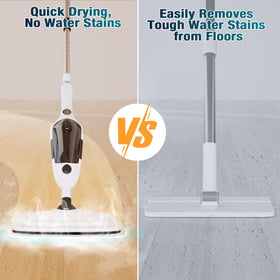 KGHKGH Steam Mop detachable tank allows quick refills during large cleans.