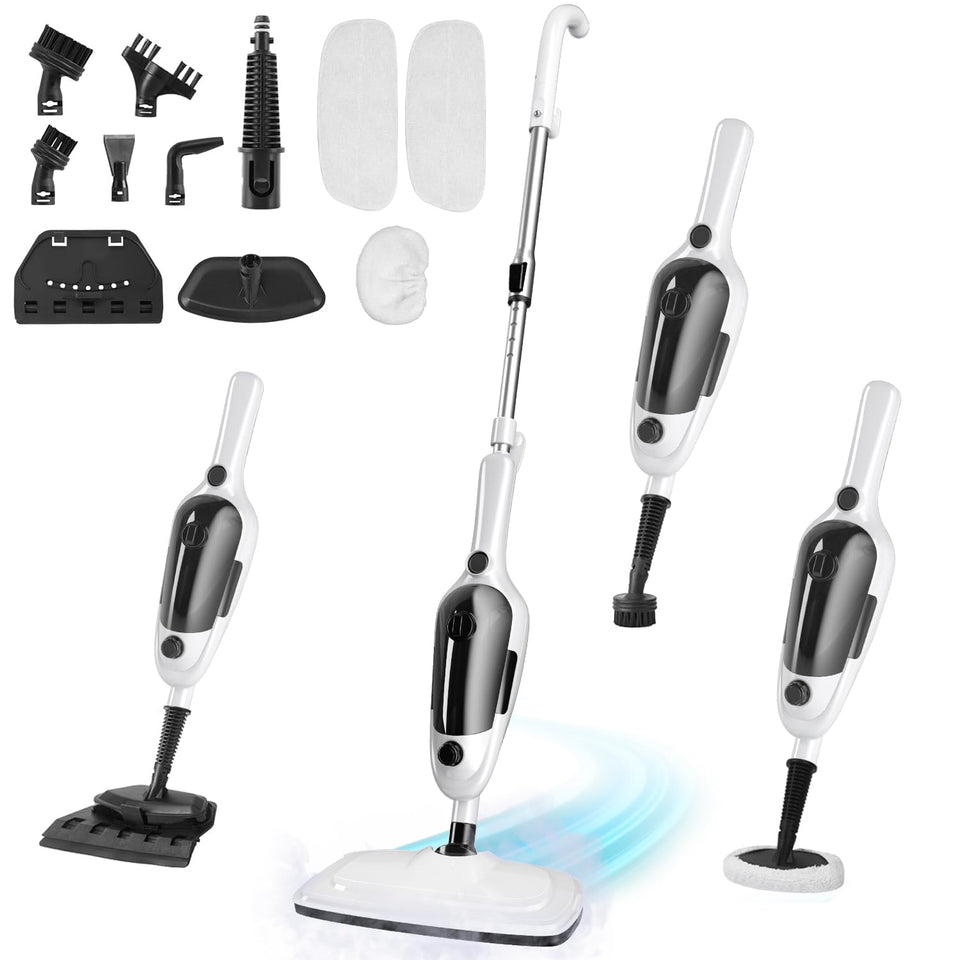 KGHKGH Steam Mop floor cleaning view for chemical-free cleaning on surfaces.