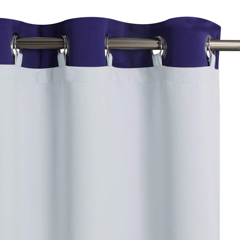 KGORGE blackout curtain liner pair 50x80 ready to install behind drapes for daytime shading